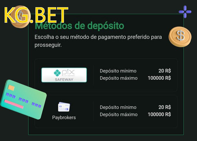 O cassino KG.BETbet oferece uma grande variedade de métodos de pagamento